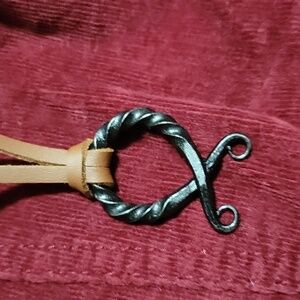 Iron and Leather Necklace
